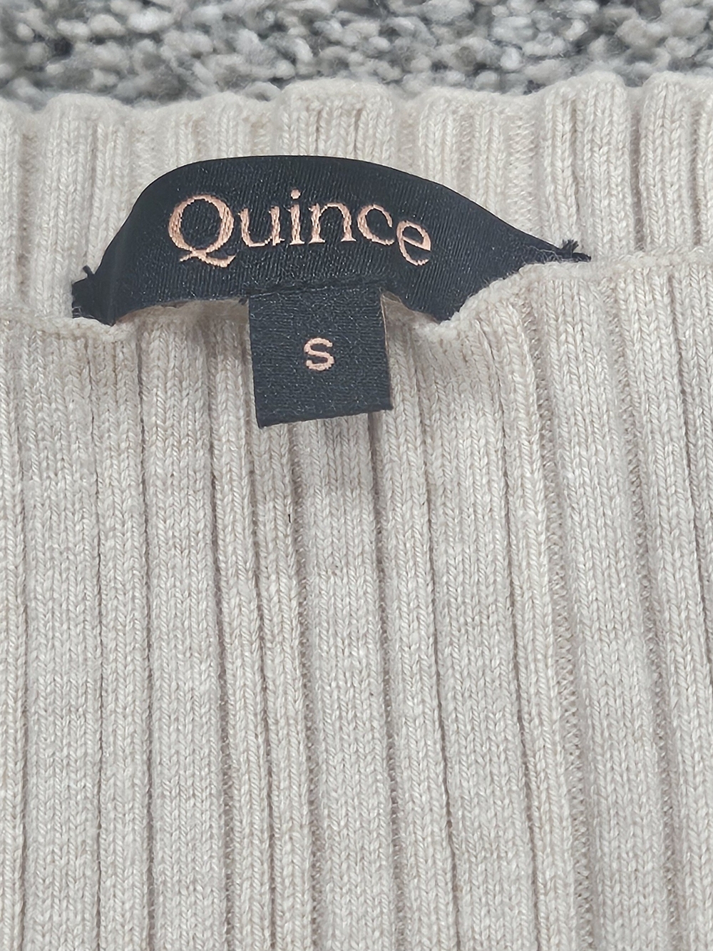 Quince Ribbed Tank Top - Cream - Picture 3 of 7